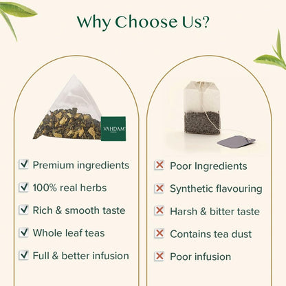 VAHDAM, Detox Kahwa Green Tea- 15 TBs | Real Ingredients (Black Pepper, Tulsi, Ginger, Clove, and Green Tea) |