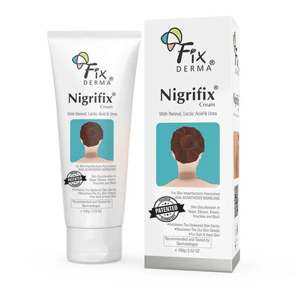 Fixderma Nigrifix Cream for Acanthosis Nigricans with Lactic Acid For Body Parts like Neck, Ankles, Knuckles, Armpits, Thighs & Elbows | Exfoliant 100 gm