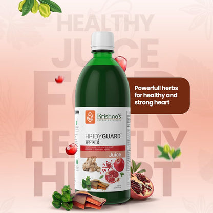 Krishna's Hridyguard Juice – Enriched With 11 herbs - Herbal Extract Drink for Daily Wellness - 1000 ml