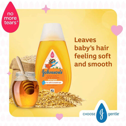Johnson's Baby Active Kids Soft and Smooth Shampoo, 100ml
