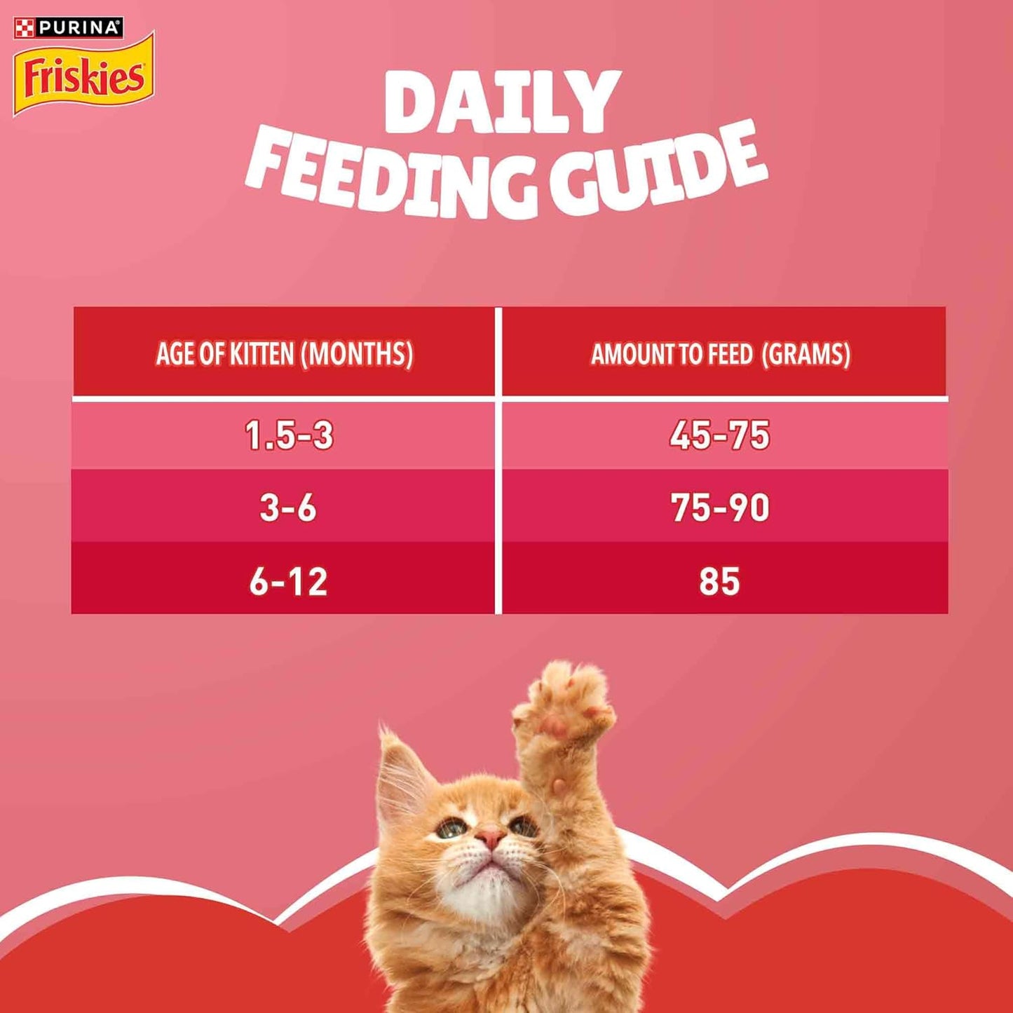 Purina Friskies Kitten Discoveries, Dry Food for Kitten, 1kg Pack | With Tuna, Chicken, Milk, Vegetables & Whole Grain Flavours, 100% Complete & Balanced Kitten Nutrition, DHA, Calcium, Protein