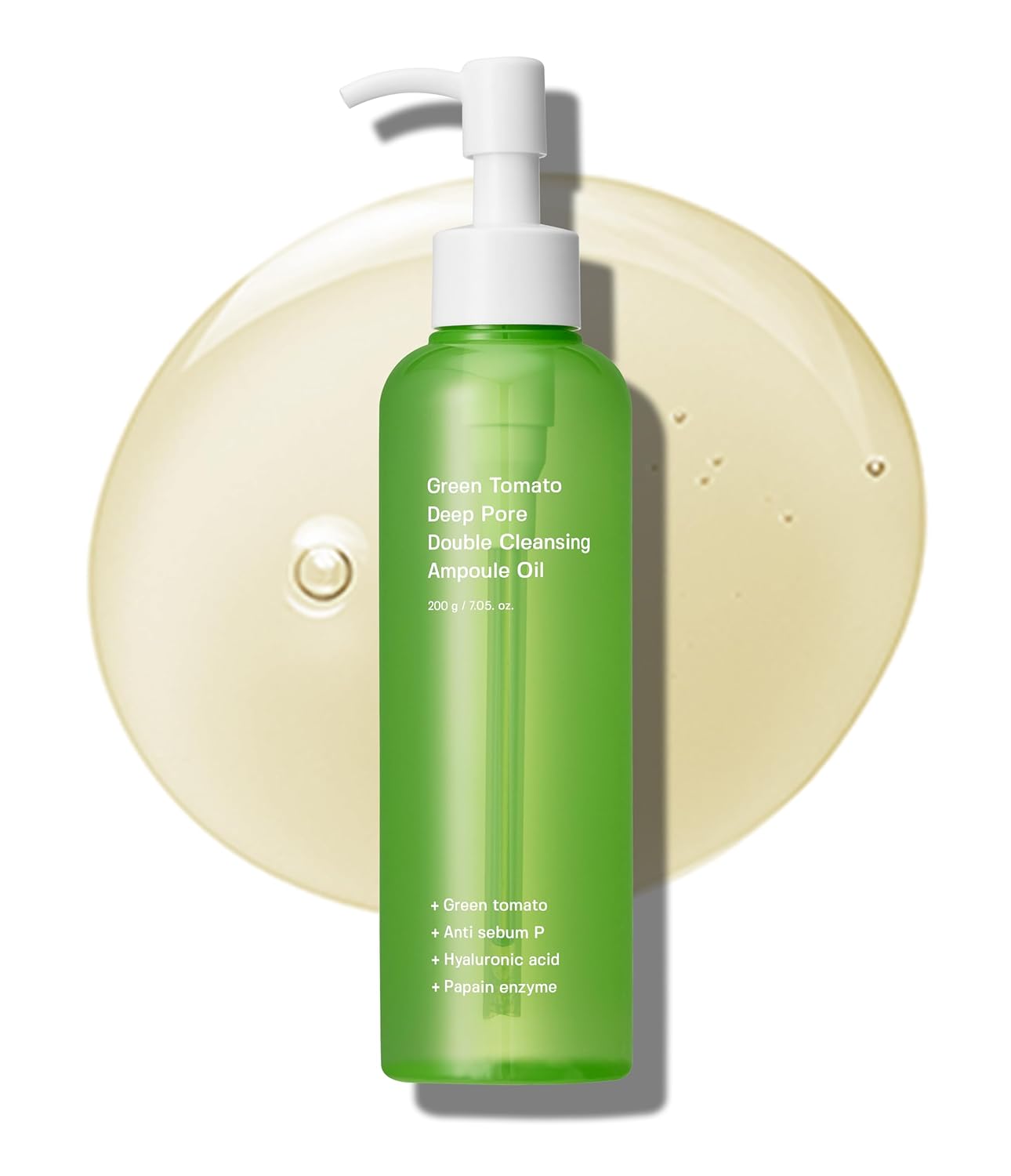 SUNGBOON EDITOR Green Tomato Double Cleansing Ampoule Oil (200 g) | Deep Cleansing Makeup Remover Oil | Purifies Pores, Removes Makeup & Controls Sebum