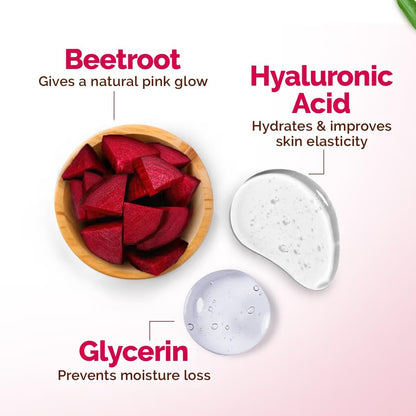 Mamaearth Beetroot Hydraful Light Moisturizing Cream with Beetroot & Hyaluronic Acid for Hydrated Pink Glow - 50 g | 24 Hrs Long-lasting Moisturization | For Face, Hand & Body | Non-Greasy & Quick Absorbing