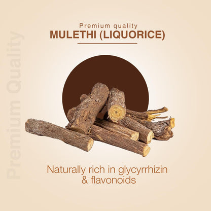 Ayouthveda Mulethi (Liquorice) Decoction – Nature’s Sweetness for Respiratory Wellness Net Qty: 200g