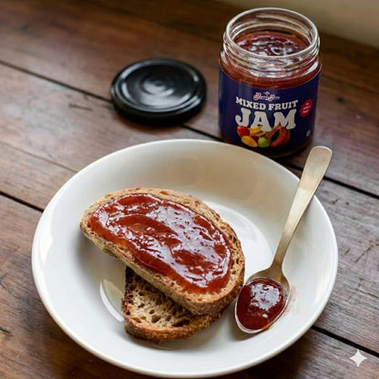 Jammy Jams Mixed Fruit Jam | Made With Fruit Pulp | Breakfast Spread - 200g