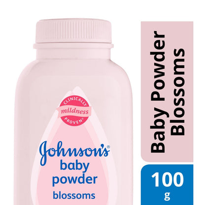 Johnson's Baby Powder Blossoms | With Sodium Citrate, Citric Acid | Pack of 1, 100g