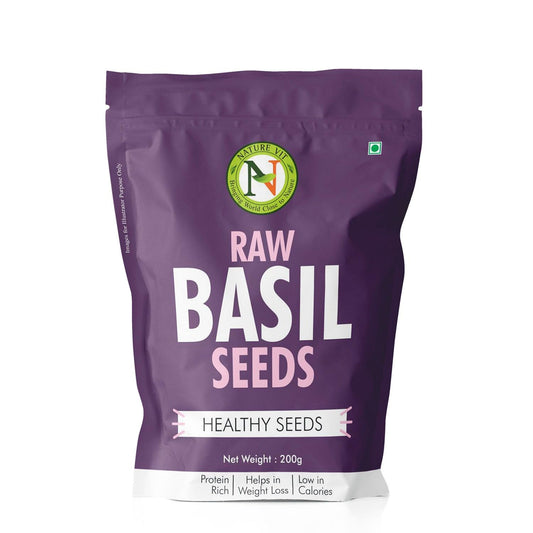 Nature Vit Basil Seeds, 200 G | Tukmaria Beej | Sabja | Falooda | Beat the Heat With Sabza Seeds