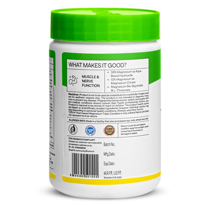 OZiva Magnesium Triple Complex for Muscle, Sleep and Nerve Function | With Aquamin Mg, Glycinate, Magnesium L-Threonate & Bisglycinate | 60 Vegetarian Tablets