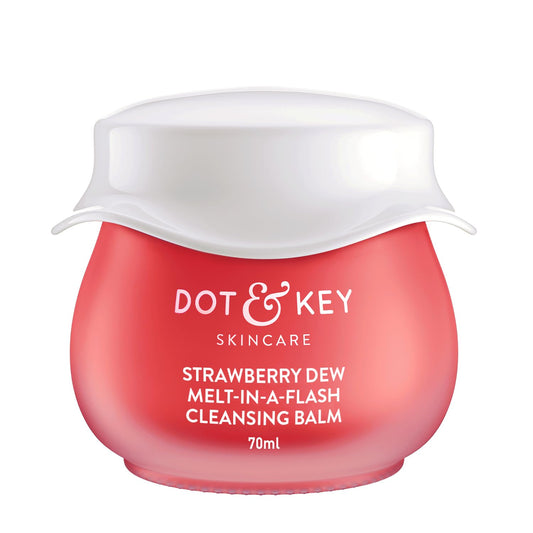 Zephivo Dot & Key Strawberry Dew Cleansing Balm | For Clean, Smooth & Dewy Skin | Makeup Remover Balm |Non Greasy Makeup Cleanser Face Scrub | Cleanses Dirt, Makeup & Sunscreen | For All Skin Types | 70ml
