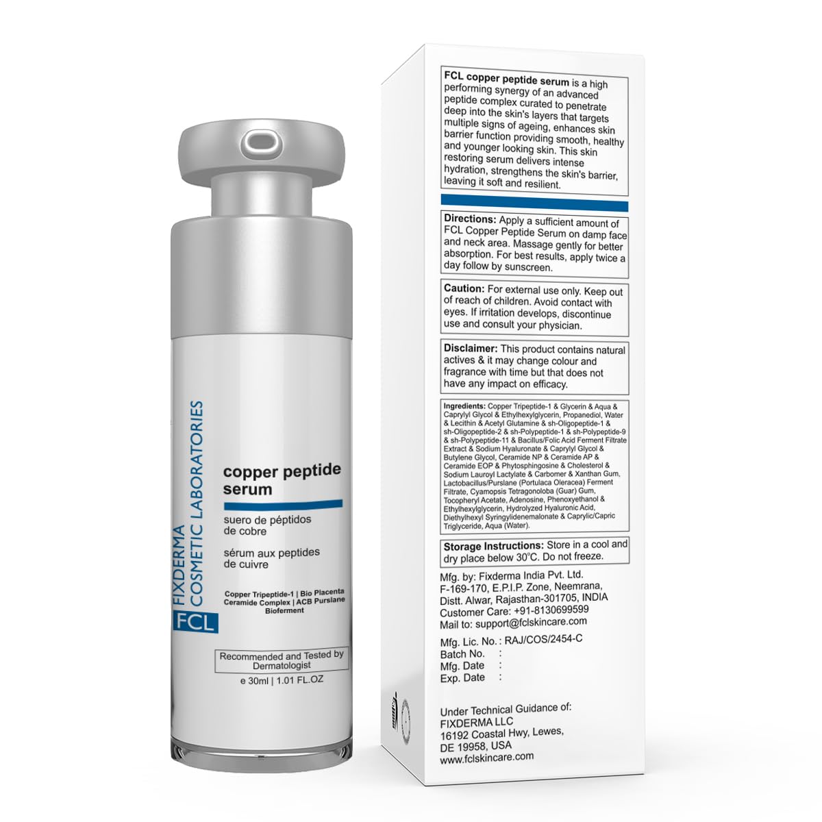 FCL Cooper Peptide Face Serum 30ml