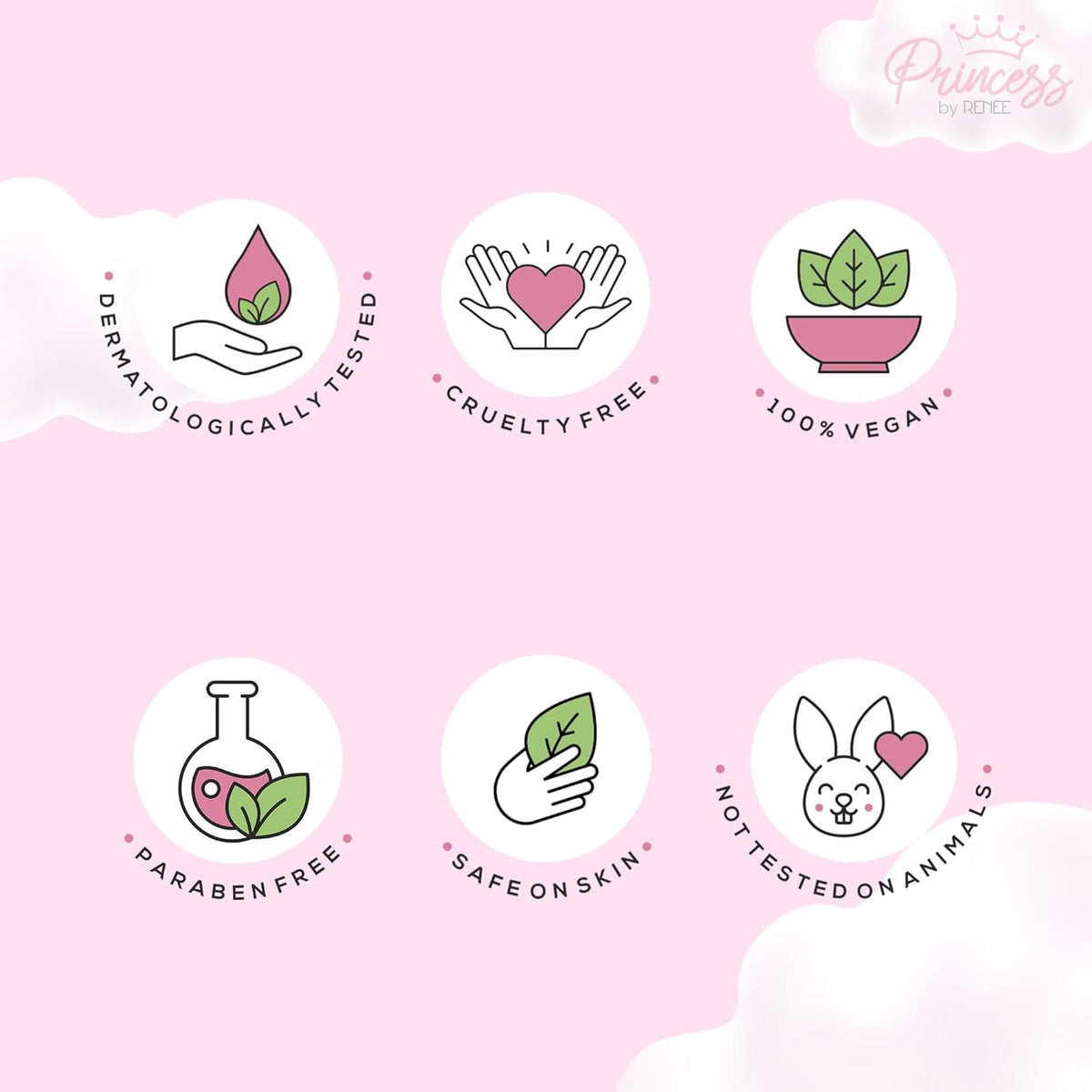 RENEE Princess Snowball Pink Lip Balm | For Pre-Teen Girls | Enriched with Shea Butter, Cocoa Butter & Vitamin E | Cruelty-Free & Vegan | 3Gm