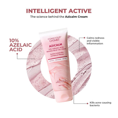 Conscious Chemist® Sunscreen & Azelaic Acid Cream Combo | SPF 50 PA++++ In-Vivo Tested | Sunscreen with Niacinamide & Blackberry | 10% Azelaic Acid Face Cream for Acne-Prone Skin, Redness Relief | All Skin Types - Berry Bright & Azicalm