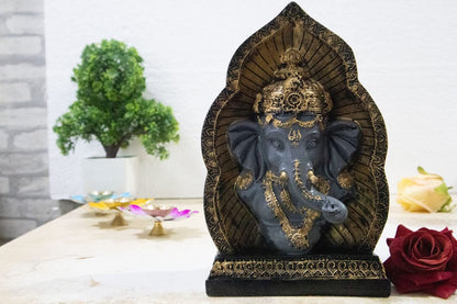 Beautiful Vinayak Ji | Shri Ganesh | Bhagwan Ganpati Statue Decorative Showpiece Gift Item Best for Home & Office Decor, Car Dashboard, Size - 6 x 6 x 15 cm (Cave Ganesha)