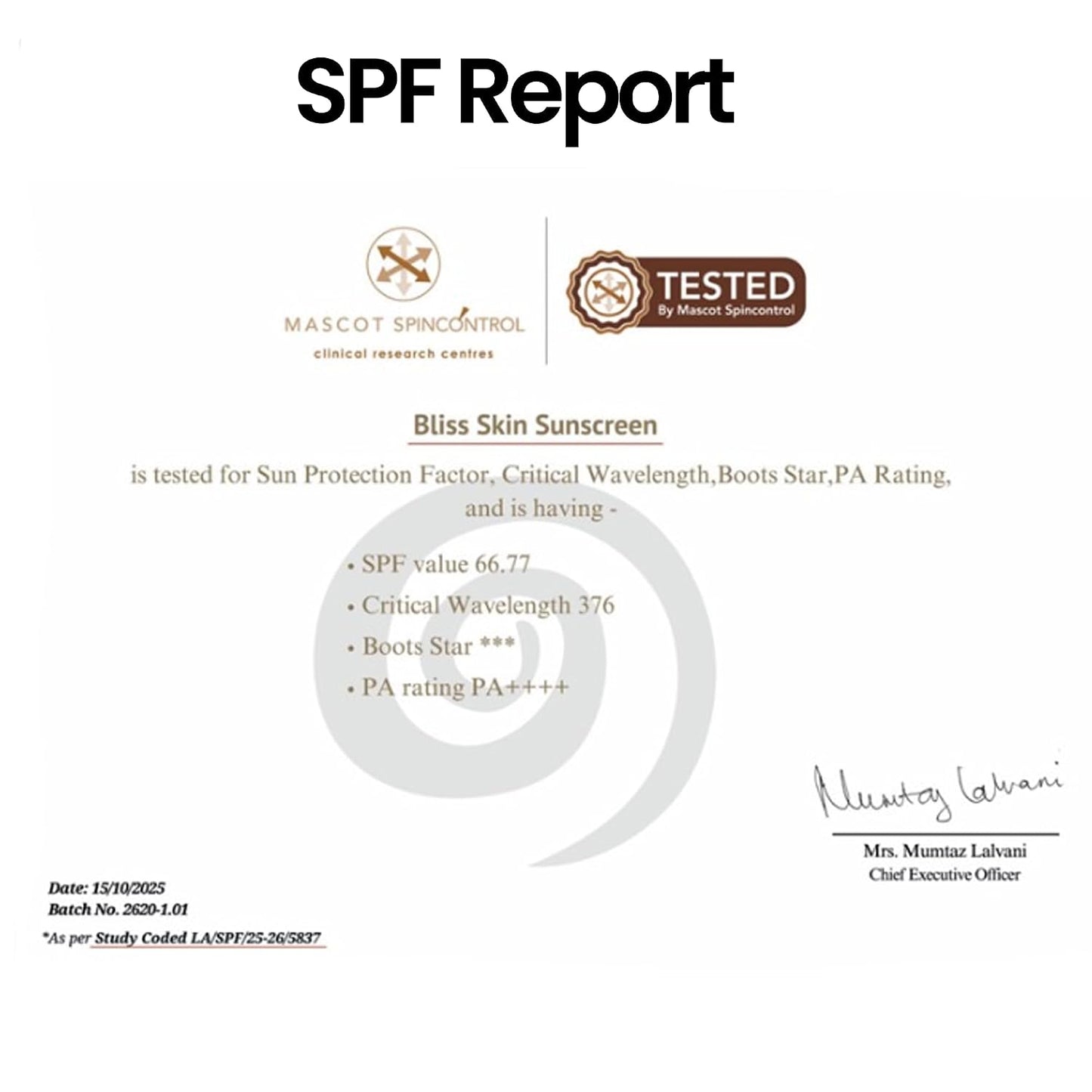 Blisskin Sunscreen SPF 50 PA+++ | 50ml Organic & Non Comedogenic SunscreenSPF50 | UVA, UVB & Blue Light Protection | With Hyaluronic Acid & Vitamin C | No White Cast | For All Skin Types