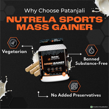 NUTRELA Sports Mass Gainer Powder- 1Kg (Malai Kulfi)