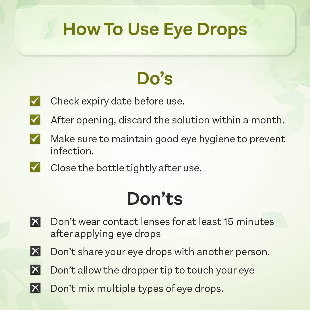 Netraprabha Plus Ayurvedic Herbal Eye Drops for Dry Eyes, Conjunctivitis, Swelling, Irritation, Tearing, Refreshing, Strained Eyes etc - 10ml