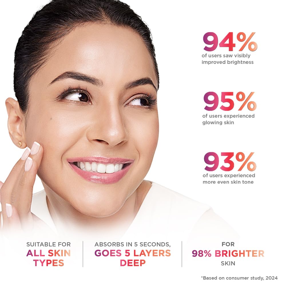 Glow & Lovely Renew Bright Multivitamin Serum in Cream | Vitamins B,C and E | Renews Skin cells |Bright and Healthy Skin | Clinically proven formula is dermatologically tested 110g