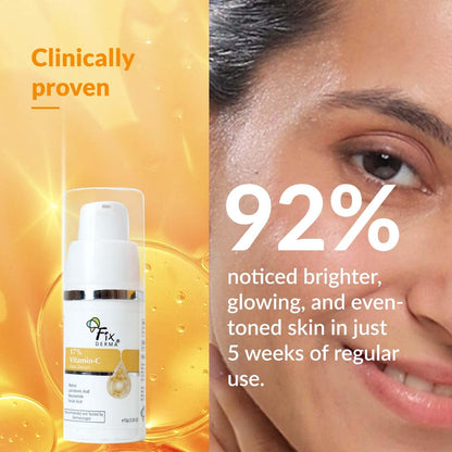 Fixderma 17% Vitamin C Face Serum for Glowing Skin | Retinol Face Serum | Skin Brightening | Anti Aging Serum 10ml