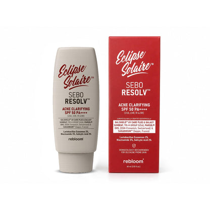 Eclipse Solaire SeboResolv Acne Clarifying SPF 50 PA++++ (UVA, UVB, IR & BR) | No white cast | Non-greasy | Oily/Acne prone skin 60ml