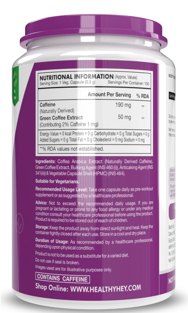 Supplement container with purple label showing nutritional information and ingredients.