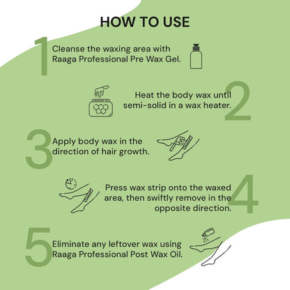 Raaga Professional Liposoluble Wax, Green Apple, 800 ml