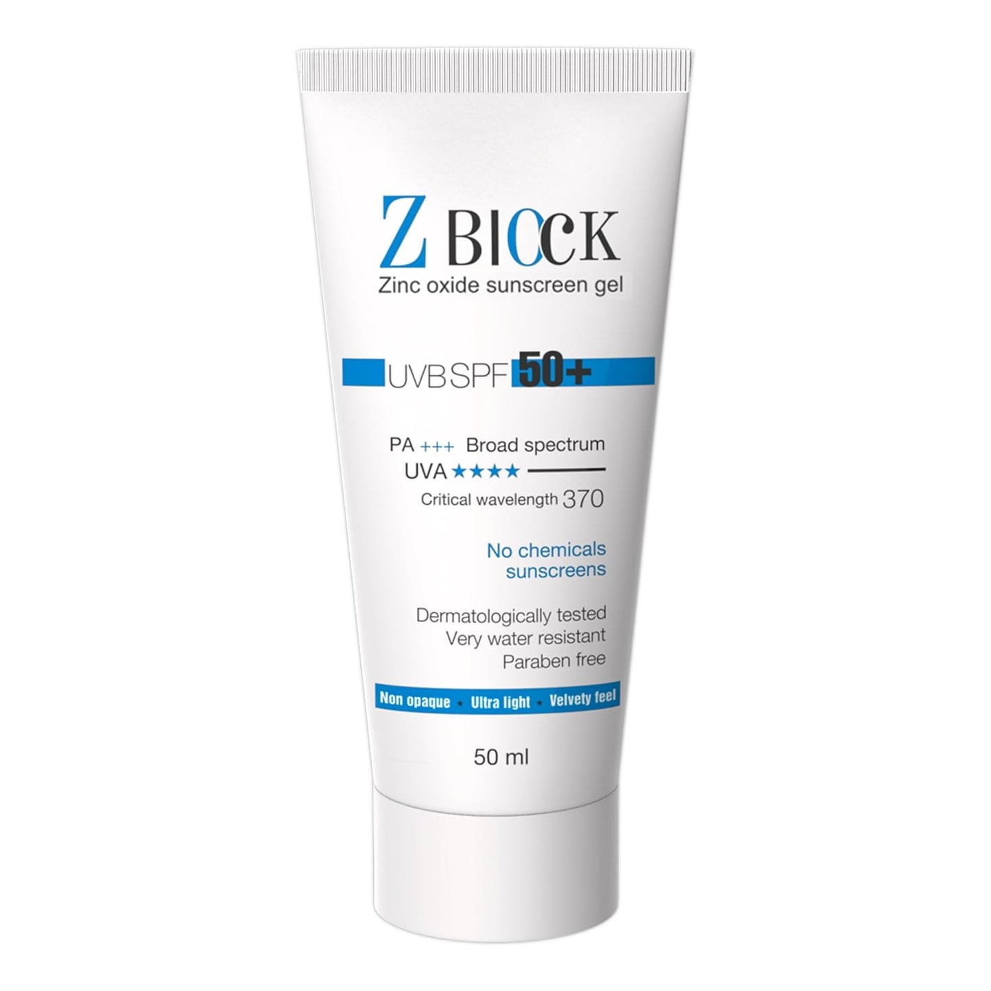 Sanaxia Cosmetics, Z-Block 25% Zinc Oxide Sunscreen Gel, Spf 58, 50 Ml, All Skin Type