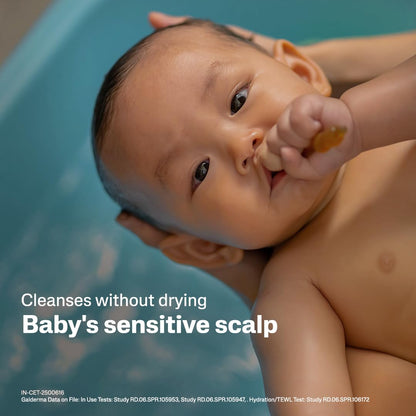 Cetaphil Baby Tear-Free Shampoo with Natural Chamomile & Aloe Vera 200 ml | Gentle Daily Cleanser for Newborns & Babies from Day 1 | pH Balanced, Hypoallergenic, Soap & Paraben Free
