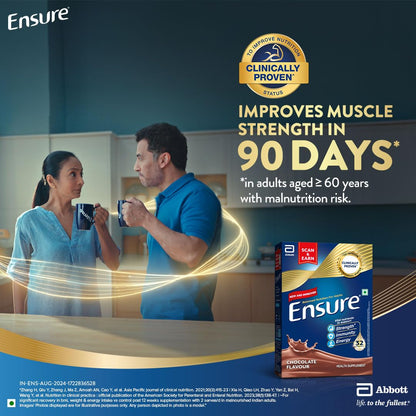 Ensure No 1 Nutritional Supplement Drink in the world|32 nutrients High Protein,Calcium,Vit D|Chocolate 375g