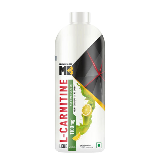 MuscleBlaze Liquid L-Carnitine 1100 Mg (450 Ml,30 Servings)|Converts Fat Into Energy,1 Count