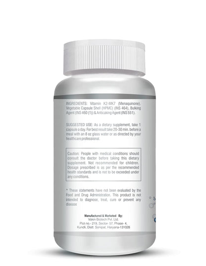 Supplement bottle with label on a white background