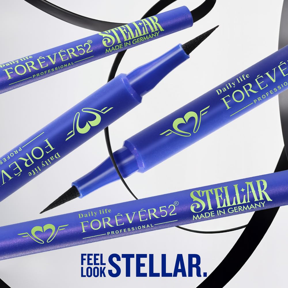 Daily Life Forever52 Stellar Eyeliner - 24HR Long-Lasting Intense Black | Ultra-Precise Tip for Effortless Wings & Flicks | Smudge-Proof, Matte Finish | Glide-On Formula for Bold, Defined Eyes