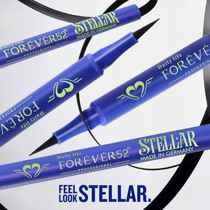Daily Life Forever52 Stellar Eyeliner - 24HR Long-Lasting Intense Black | Ultra-Precise Tip for Effortless Wings & Flicks | Smudge-Proof, Matte Finish | Glide-On Formula for Bold, Defined Eyes