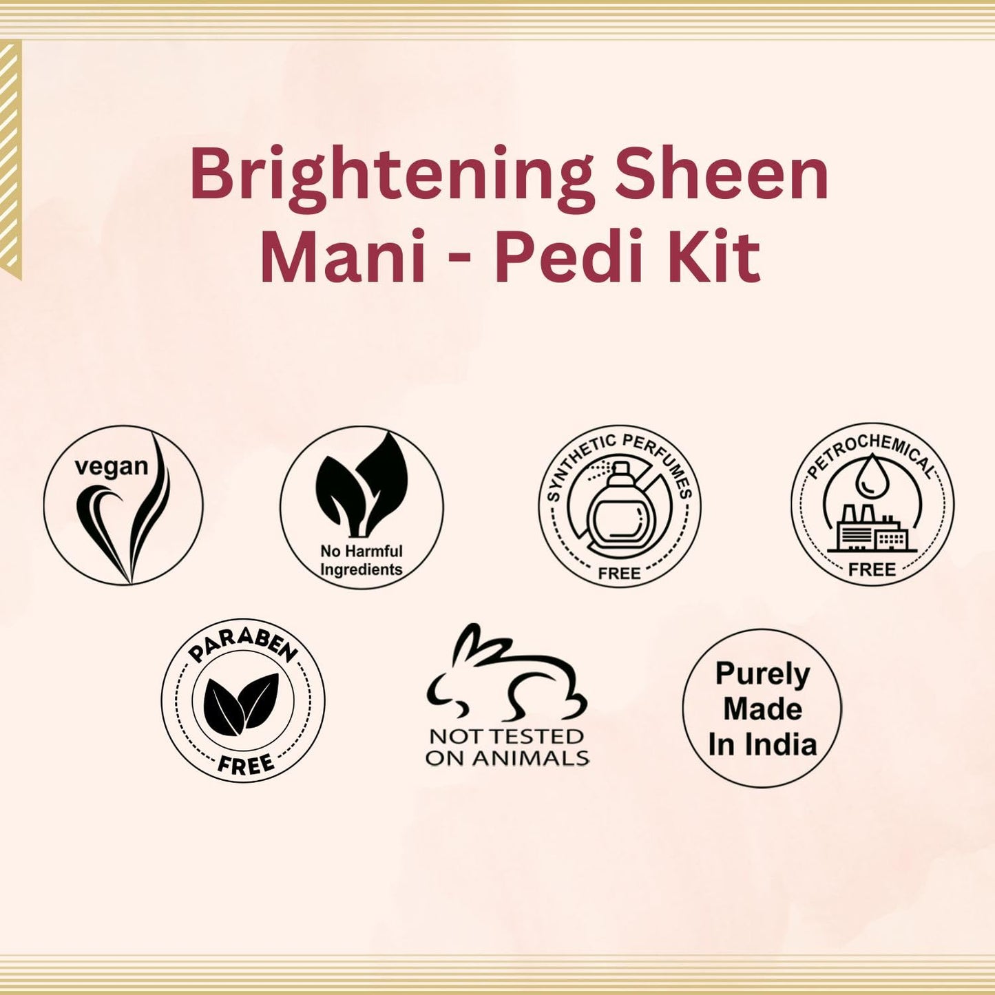 Aroma Treasures Brightening Sheen Mani-Pedi Kit |Arbutin, Lavender, Orange & Lemongrass for Skin Brightening & Tan Removal | 6-Step Manicure Pedicure Kit with Bath Salt, Scrub, Butter & Wrap