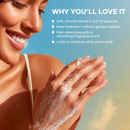 Earth Rhythm Softening Hand Cream, Locks Moisture with Ceramides, Fast Absorbing, No Silicones - Floral Garden