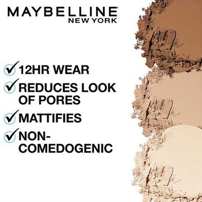 Maybelline New York Fit Me Matte Poreless Pressed Face Powder. Natural, poreless finish with long-lasting shine control, Pressed Powder that absorbs oil to mattify skin - Sun Beige 310 | 8.5gm