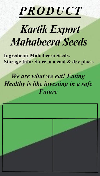 Kartik Export Mahabeera Seeds - Mahabeera Ginjalu - for Knee & Joint Pains - 500 Grams
