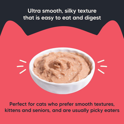 Meowsi by HUFT Chicken Breast with Duck Mousse Cat Food - 80 gm | Creamy & Protein-Rich Wet Food for Persian & All Breeds | Supports Digestion & Healthy Growth