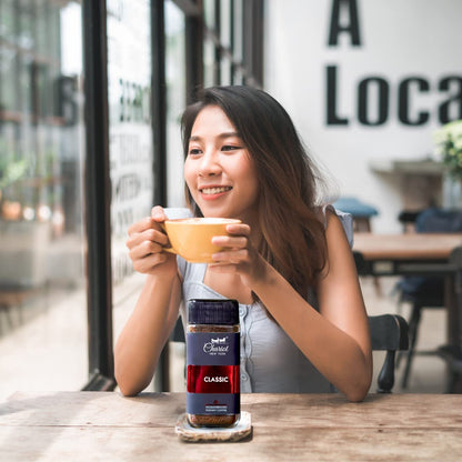 Chariot New York Classic Instant Coffee | 100% Pure Arabica Agglomerated Coffee | Rich Aroma, Smooth Taste | No Chicory | Premium Instant Coffee Jar