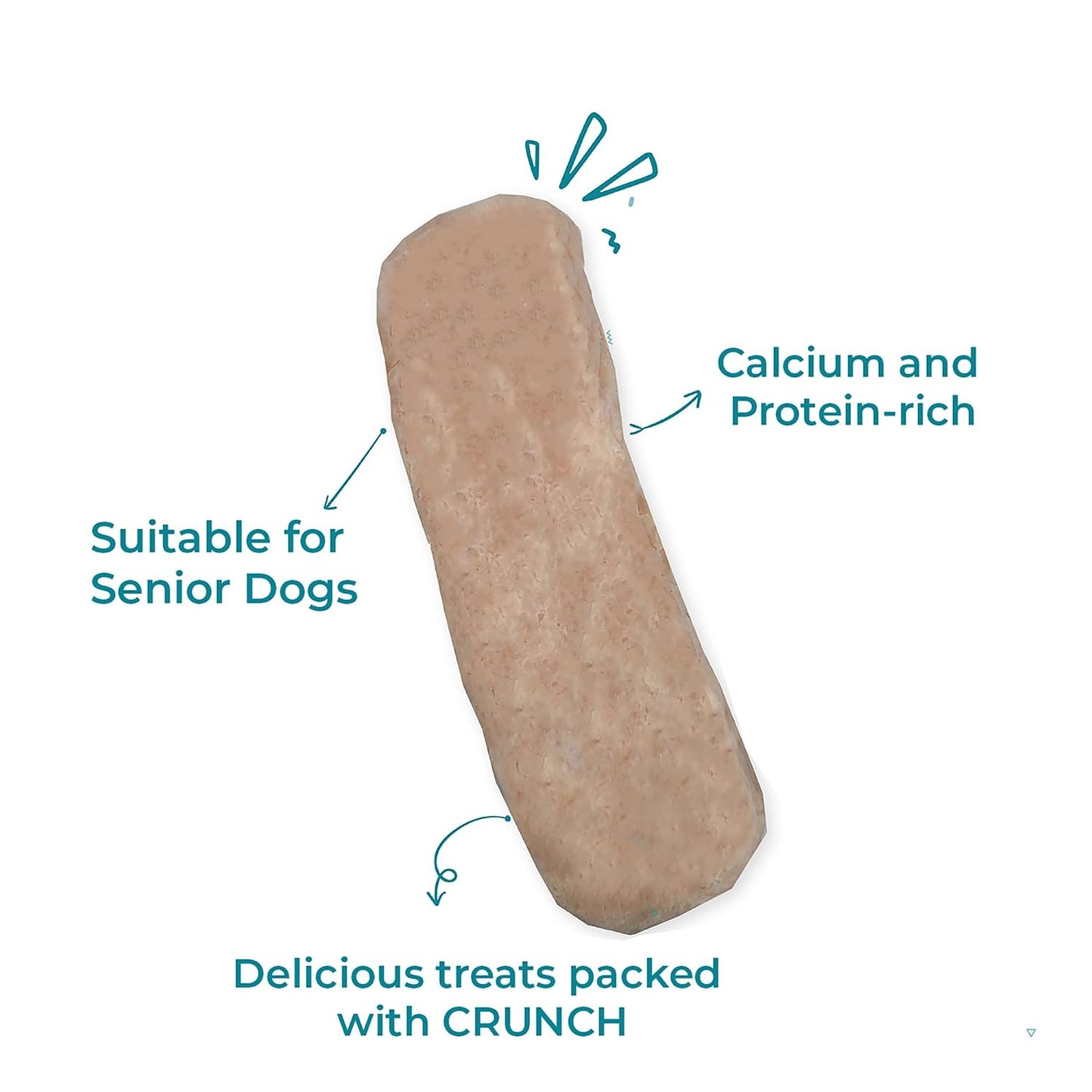 Pawfect Himalayan Cheese Puff Strips for Dogs - 100% Natural Crunchy Treat - High in Protein & Calcium - Healthy Training Treat - Grain-Free - Limited Ingredient Treats for Dogs (70g/2.47oz)