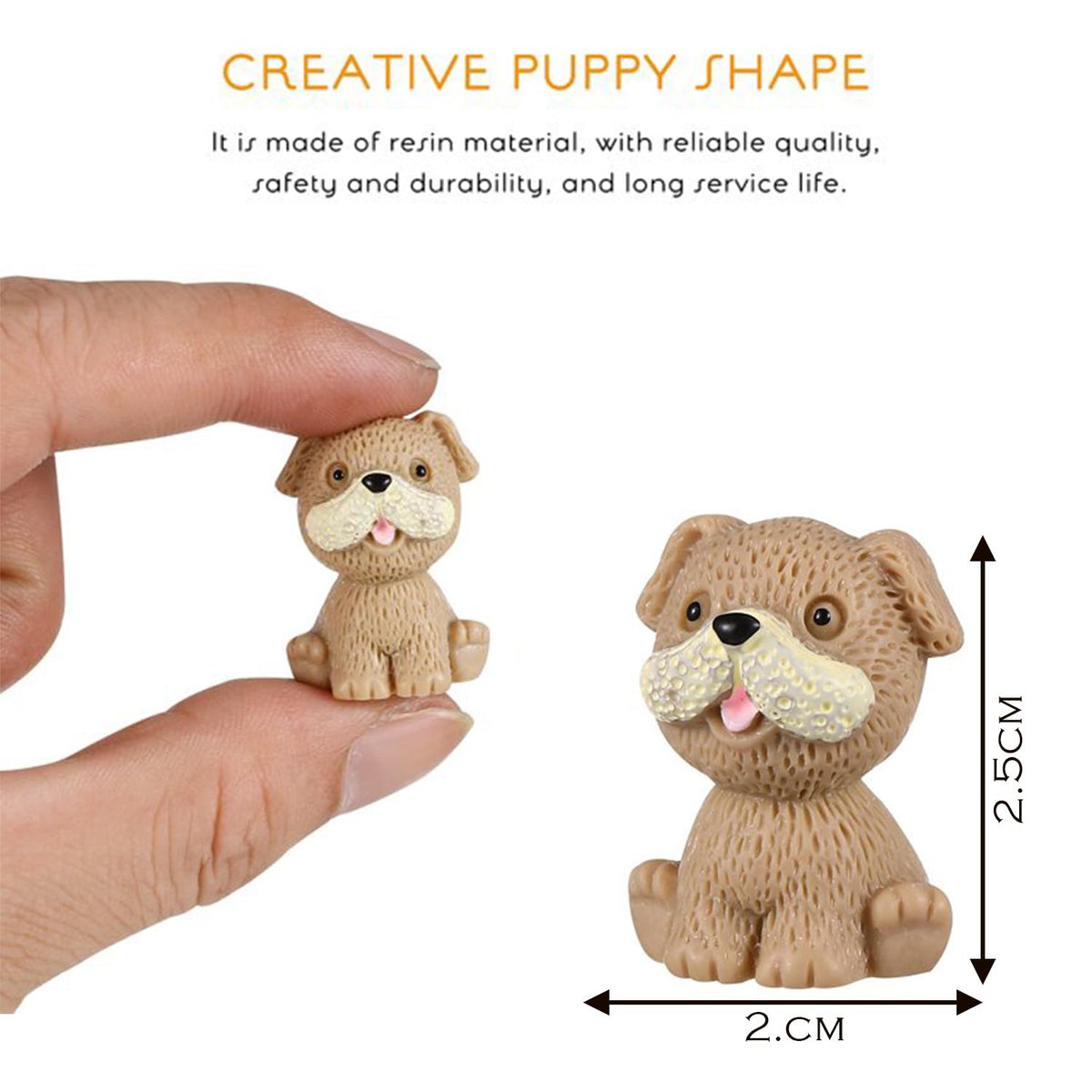 4 Pcs Cartoon Puppy Ornaments Cute Miniature Dog Figurine Animal Dog Characters Toys for Home Garden Dollhouse Cake Topper Decoration