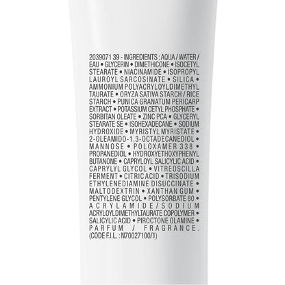 List of ingredients on a white background