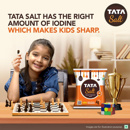Tata Salt 1 Kg, Free Flowing and Iodised Namak, Vacuum Evaporated, Salt in Fresh