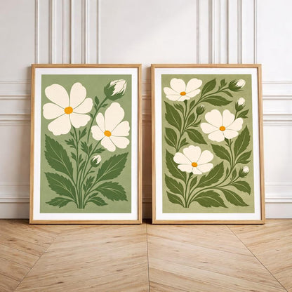 Set of 2 wall art paintings for living room & wall painting for bedroom wall decor - (10x13 Inch framed poster, Paintings for home decor)