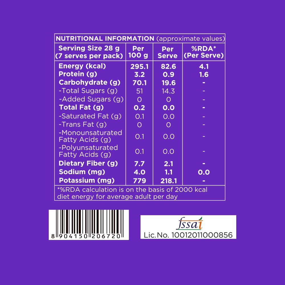 Nutty Gritties California Pitted Prunes 200g | Dried Fruit Plums | Naturally Sweet & Juicy | High in Fiber | Healthy Snack | Re-sealable Pouch