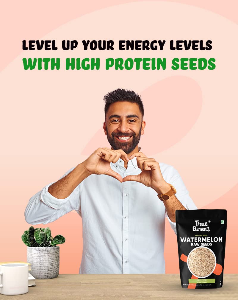 True Elements Watermelon Seeds 250g - High in Protein | Magaj Seeds | Source of antioxidants