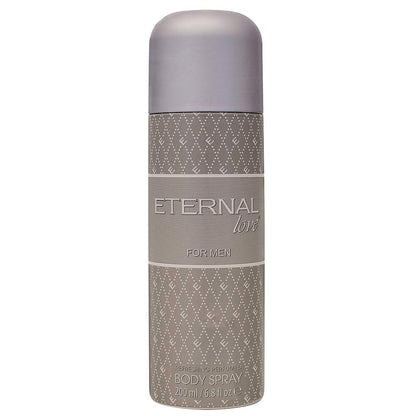 Eternal Love Body Spray for Men | Travel Size | Fresh, Cool & Energizing Scent | Long-Lasting Perfume | Woody Body Spray for Man | Gift for Him | 200ml