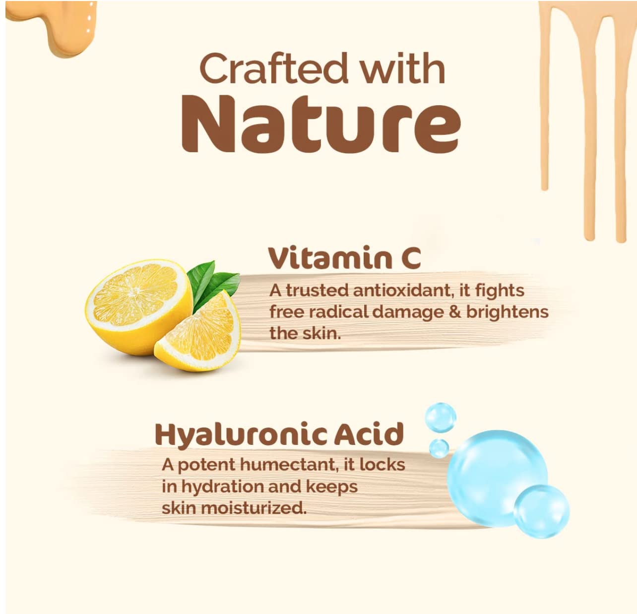 Mamaearth Hydra-Glow CC Serum with Vitamin C & Hyaluronic Acid - Peach - 30 ml | Hydrates Skin | Natural Coverage| SPF 30