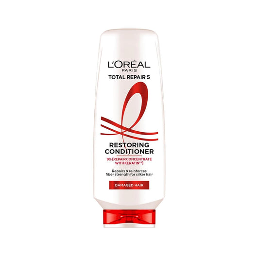 L'Oreal Paris Total Repair 5 Conditioner For Damaged Hair | Powered by Keratin XS Technology| Fights 5 Signs of Hair Damage- Frizz, Breakage, Dryness, Stiff Hair, and Split ends | 340 ml