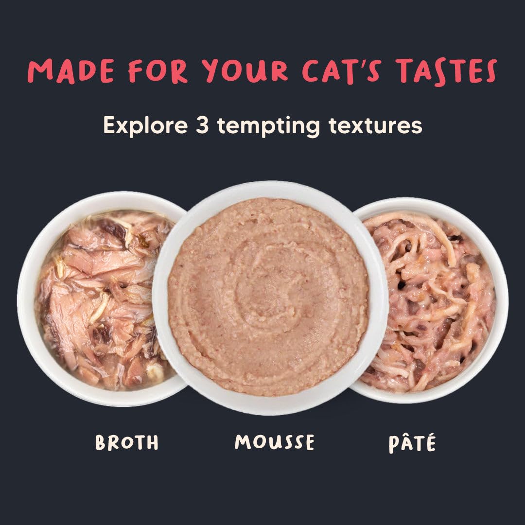 Meowsi by HUFT Chicken Breast with Duck Mousse Cat Food - 80 gm | Creamy & Protein-Rich Wet Food for Persian & All Breeds | Supports Digestion & Healthy Growth