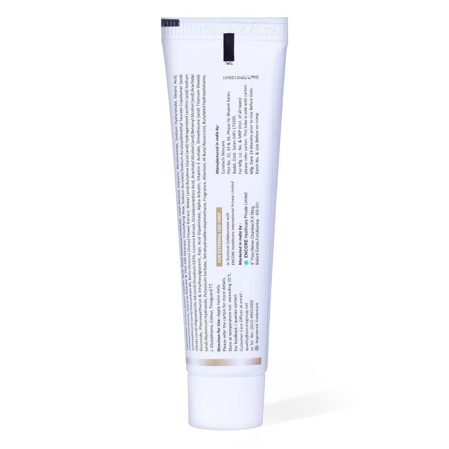 Max Skin Lightning Cream for Men & Women | Targeted Formula on Hyperpigmentation and Dark Spots | Kojic Acid Dipalmitate | Glycolic Acid, Alpha Arbutin, Licorice Extract | Vitamin E Acetate | Non-Steroidal | Bleach-Free | Paraben-Free (20g)